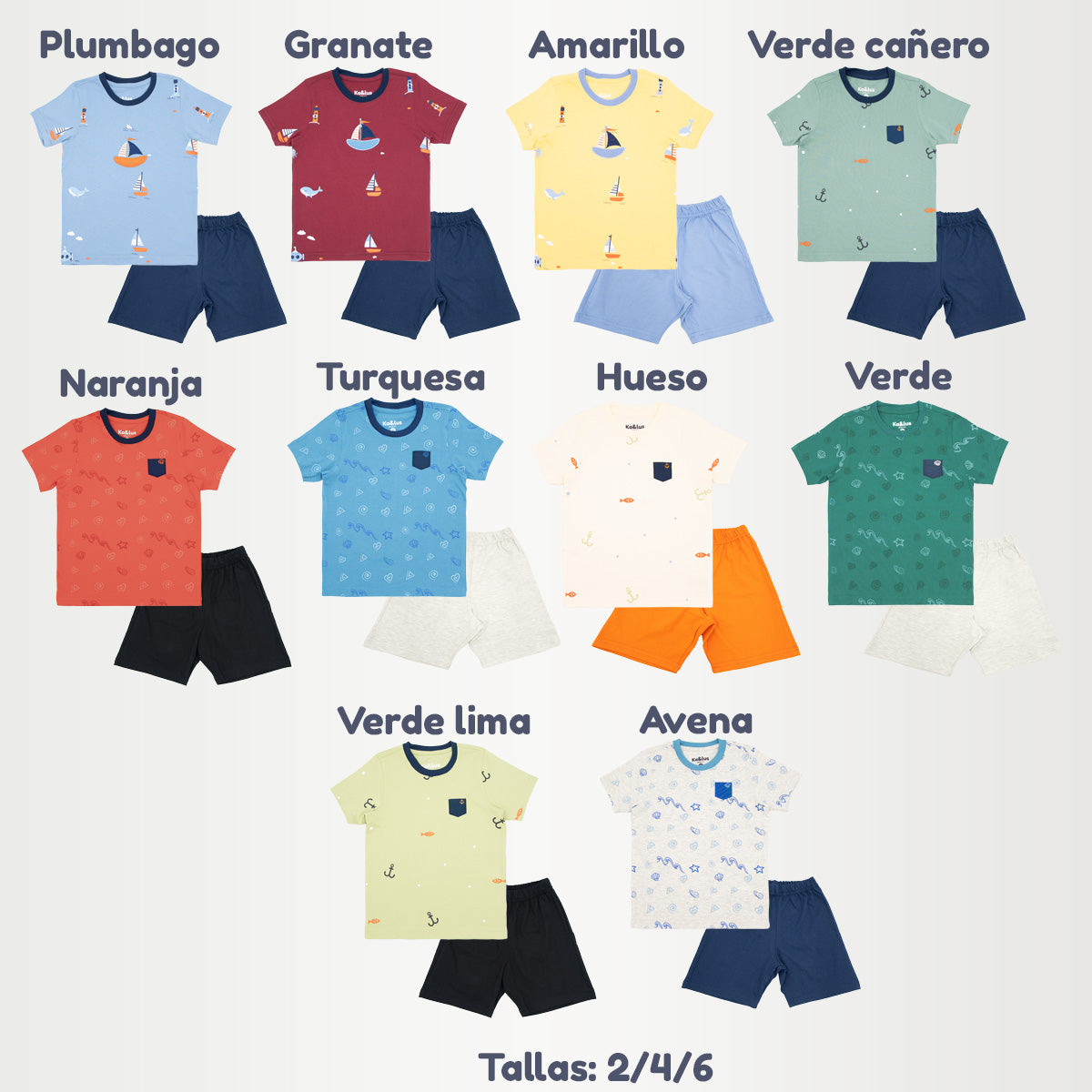 Conjunto MAR infantil para niño
