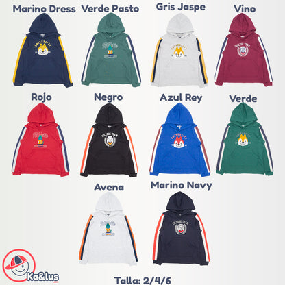 Playera Gorro Manga Larga Infantil Wild