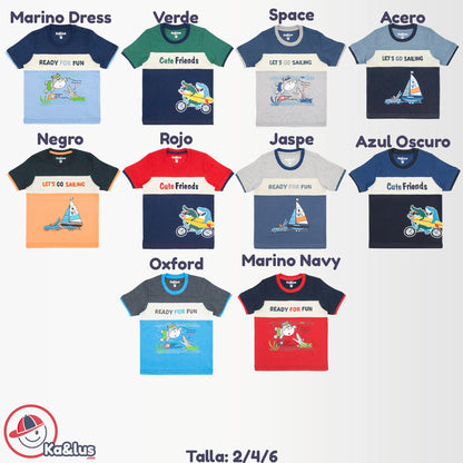Playera Cuello Redondo BEACH Infantil
