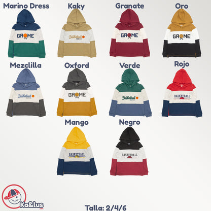 Playera con Gorro Infantil BASKETBALL