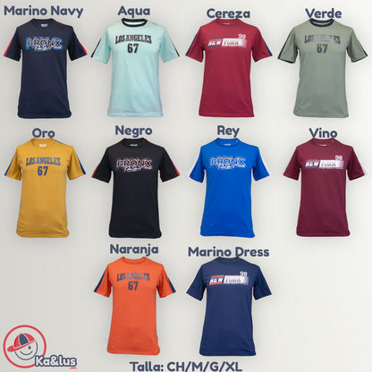 Playera redondo BRONX para caballero