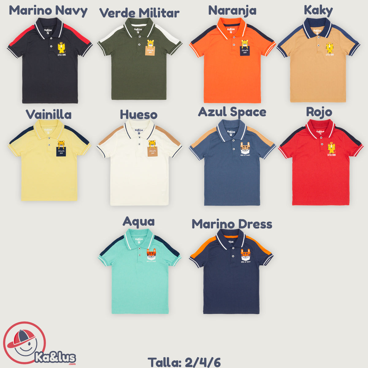 Playera Polo TIGER infantil