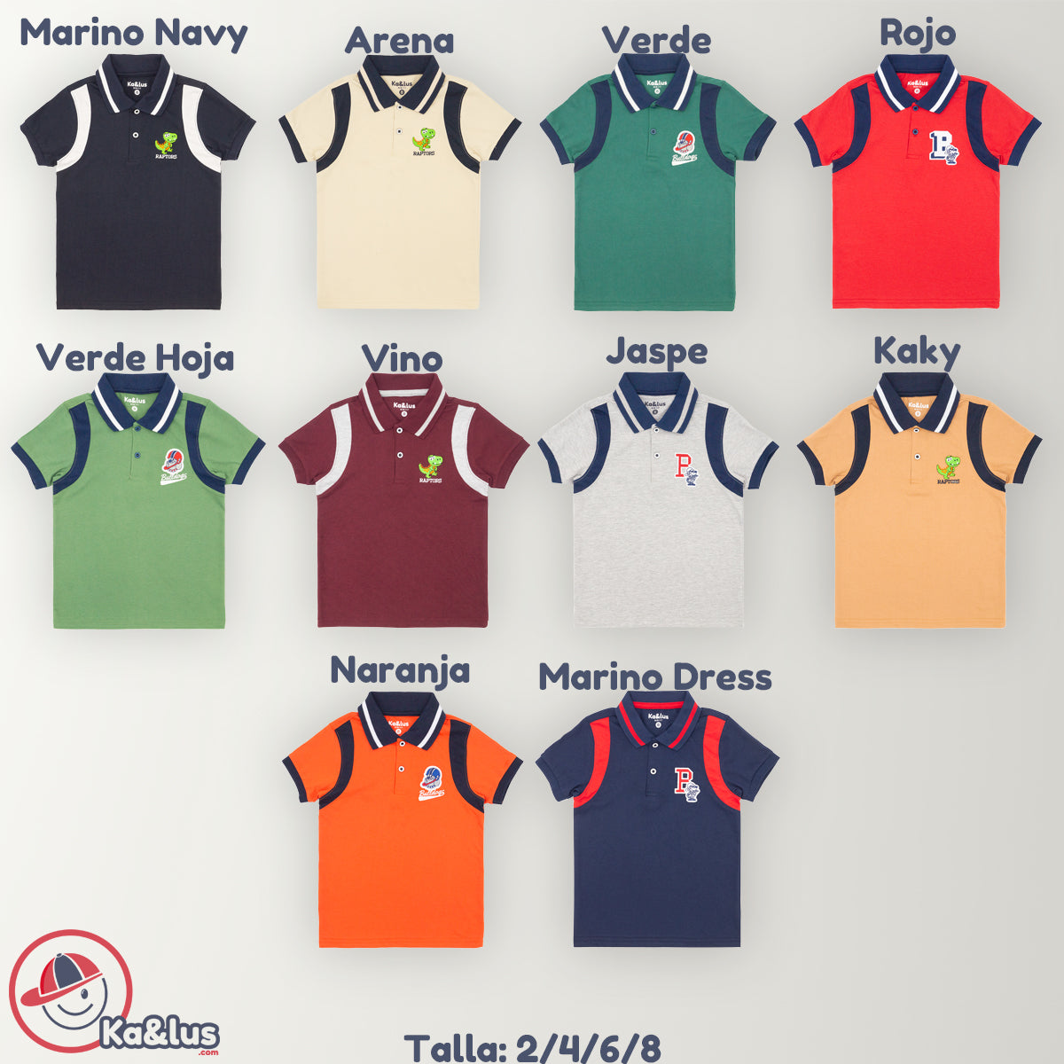 Playera Polo Infantil BULLDOGS