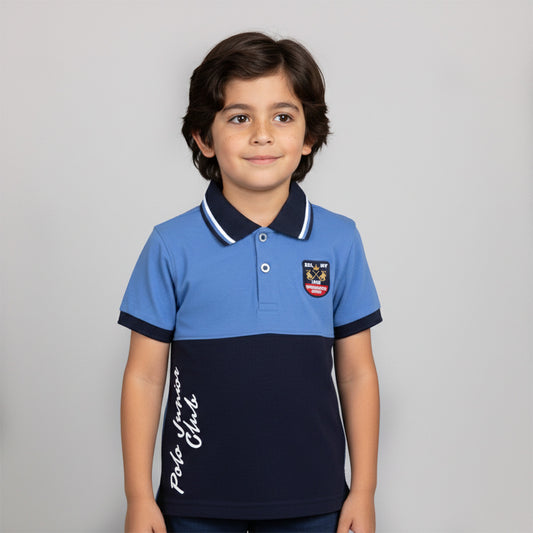 Playera polo COMBINADO infantil para niño